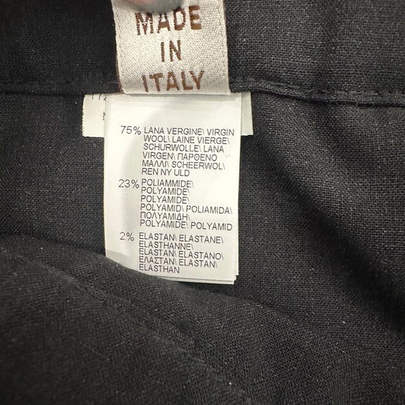 $1,450 Brunello Cucinelli Gray Straight Leg Beaded Accent Pants Size 6 - Picture 9 of 9